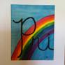 Pride. One of the diptyches. This measures 12” x 16”