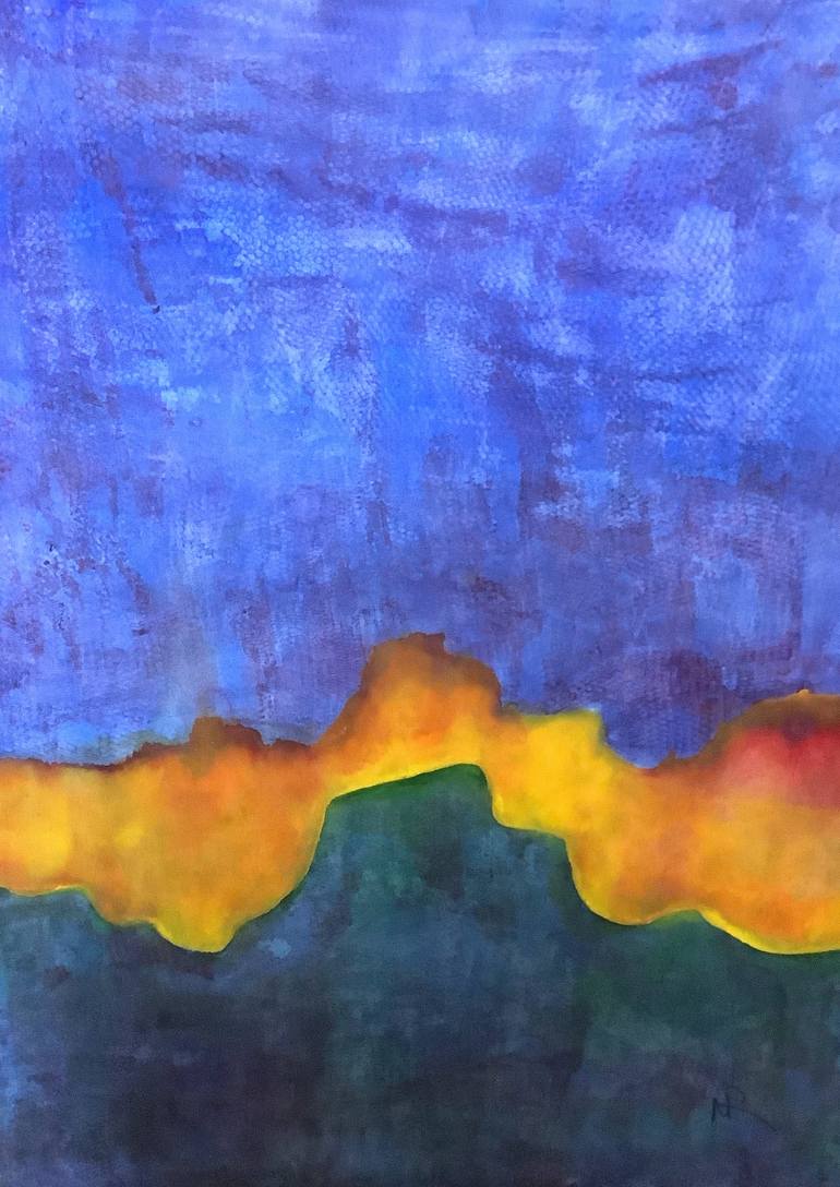 abstract sunrise art