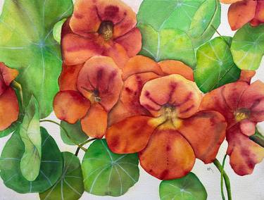 Original Floral Paintings by Nancy Riedell