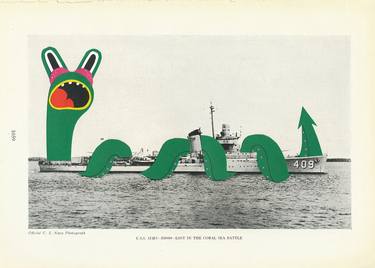Print of Ship Collage by Mauro Baiocco