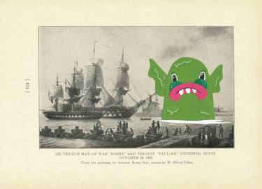 Print of Ship Collage by Mauro Baiocco