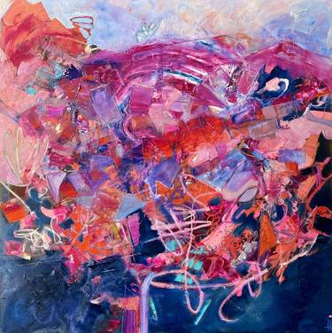 Original Abstract Expressionism Abstract Paintings by Theresa Vandenberg Donche