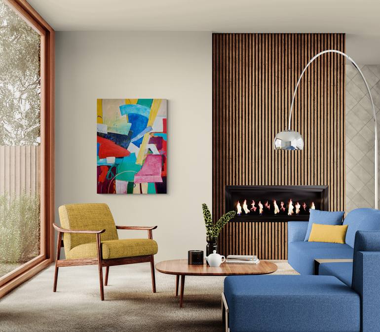 Original Abstract Expressionism Abstract Painting by Theresa Vandenberg Donche