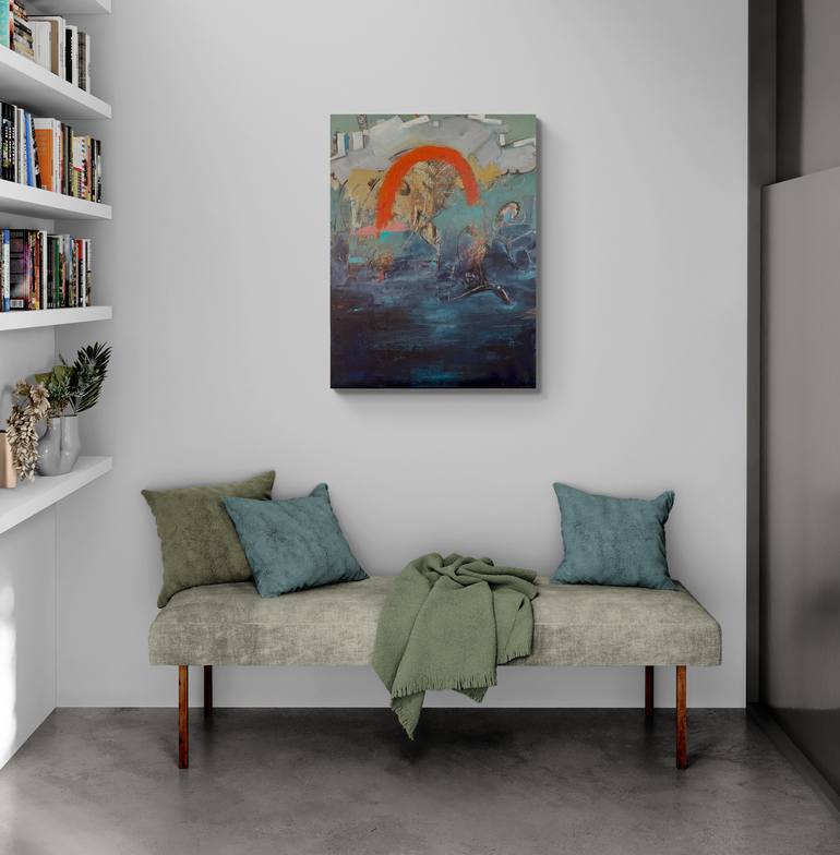 Original Abstract Expressionism Abstract Painting by Theresa Vandenberg Donche