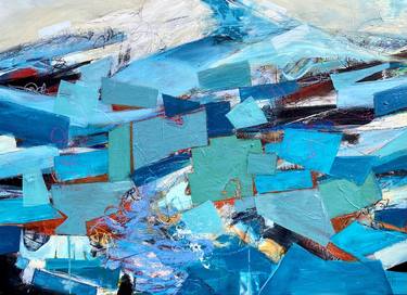 Original Abstract Landscape Painting by Theresa Vandenberg Donche