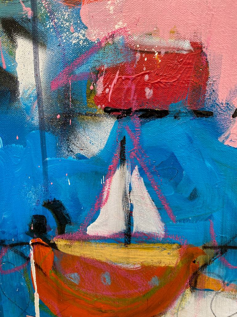 Original Abstract Expressionism Abstract Painting by Theresa Vandenberg Donche