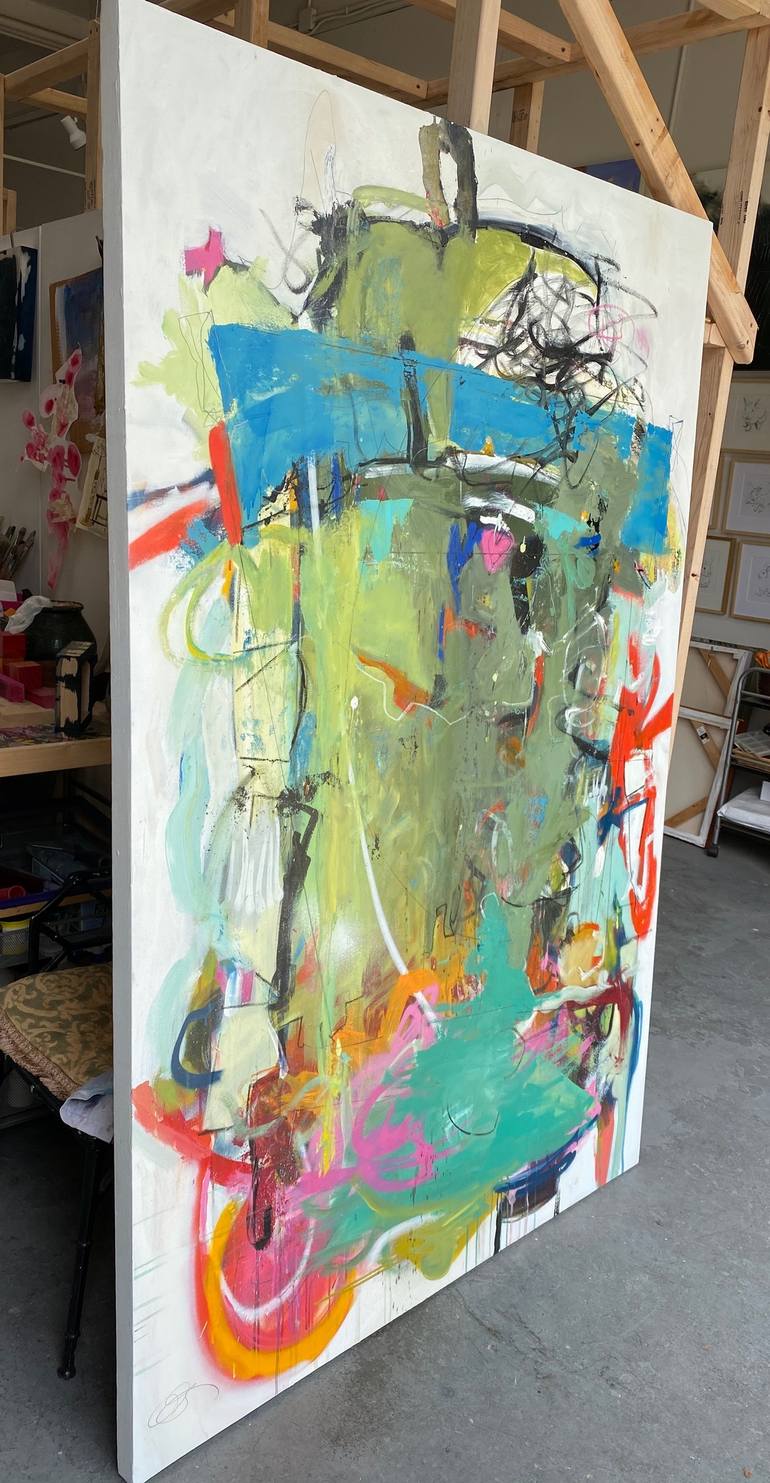 Original Abstract Expressionism Abstract Painting by Theresa Vandenberg Donche