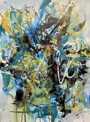 Original Abstract Expressionism Abstract Paintings by Theresa Vandenberg Donche