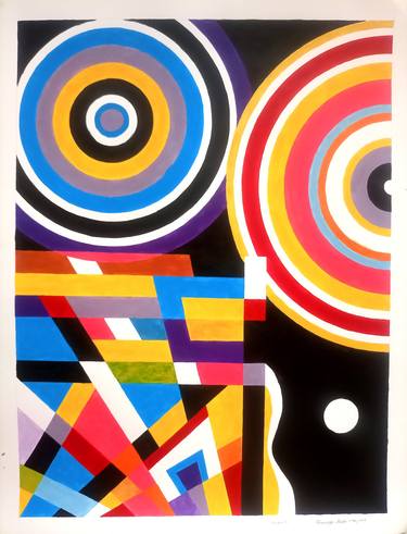 Print of Art Deco Abstract Paintings by Oluwaseyi Alade