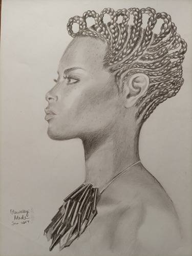 Print of Realism Women Drawings by Oluwaseyi Alade