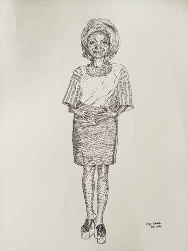 Original Realism Women Drawings by Oluwaseyi Alade