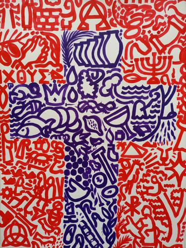 Original Street Art Religion Painting by Oluwaseyi Alade