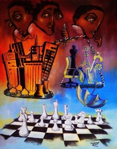 Print of Figurative Politics Paintings by Oluwaseyi Alade