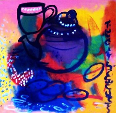 Print of Abstract Expressionism Food & Drink Paintings by Oluwaseyi Alade