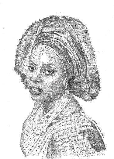 Original Fine Art People Drawings by Oluwaseyi Alade