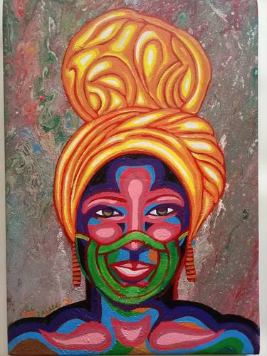 Original Modern Women Paintings by Oluwaseyi Alade