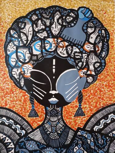 Print of Women Paintings by Oluwaseyi Alade