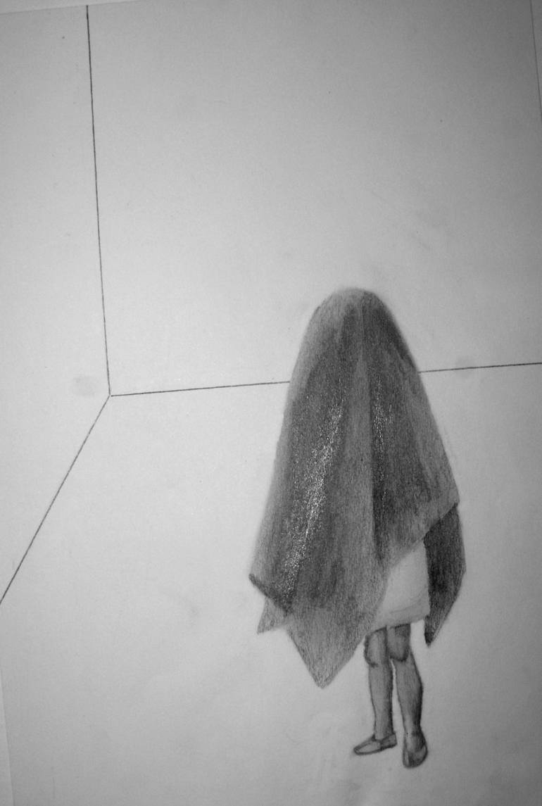 Blind girl Drawing by Yossi Sebban | Saatchi Art