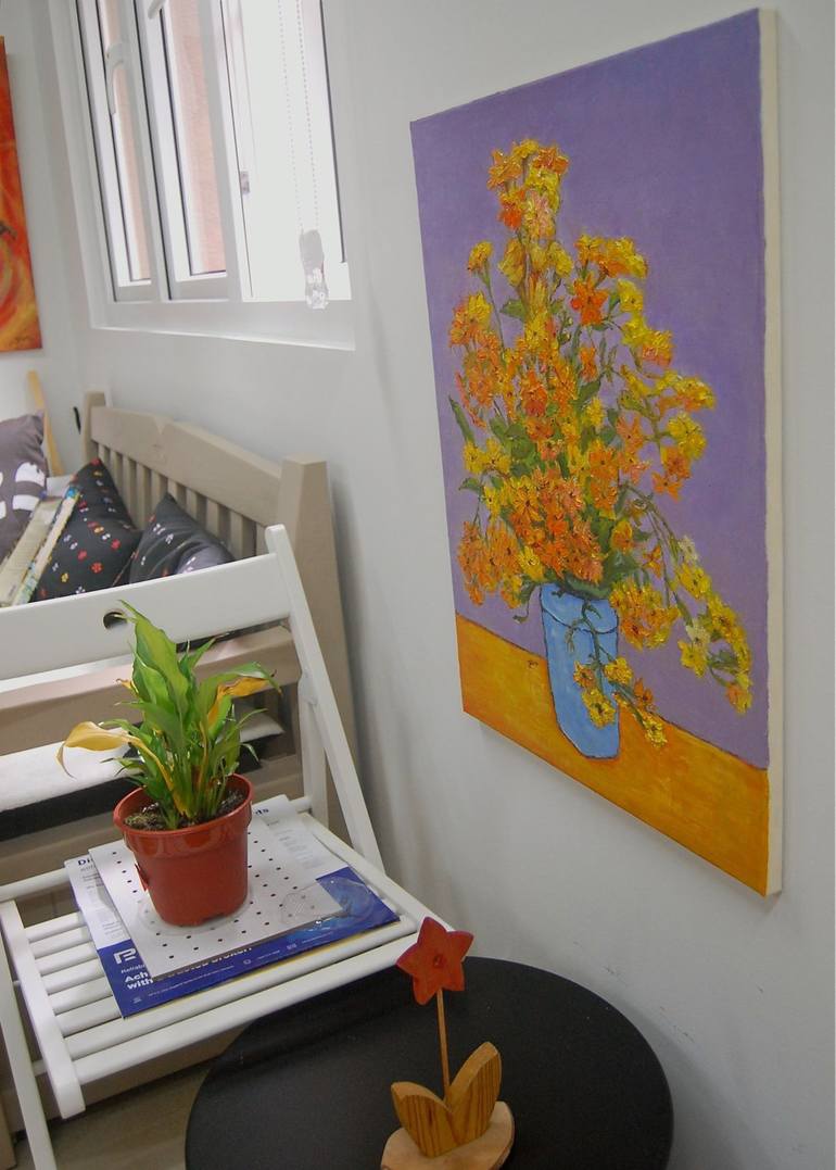 Original Contemporary Floral Painting by HweeYen Ong