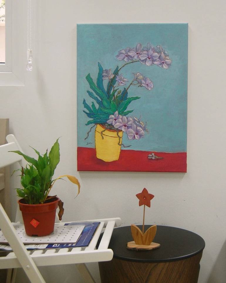Original Contemporary Floral Painting by HweeYen Ong