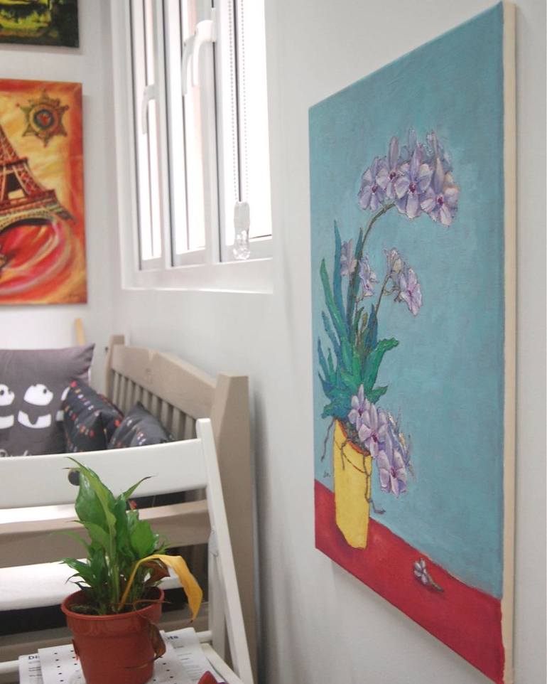 Original Conceptual Floral Painting by Hweeyen Ong