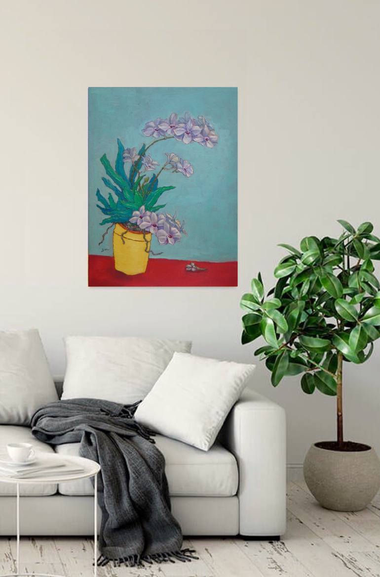 Original Conceptual Floral Painting by Hweeyen Ong