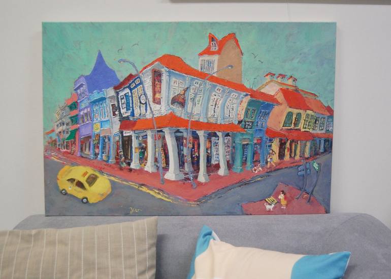 Original Contemporary Architecture Painting by Hweeyen Ong