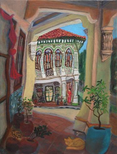 Original Contemporary Architecture Painting by HweeYen Ong