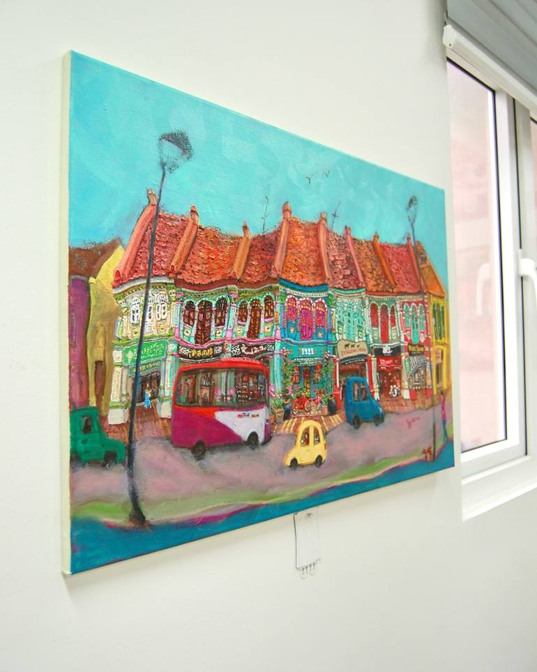 Original Surrealism Architecture Painting by Hweeyen Ong