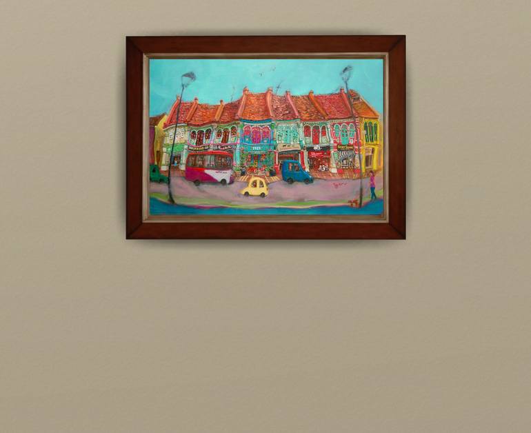 Original Surrealism Architecture Painting by Hweeyen Ong