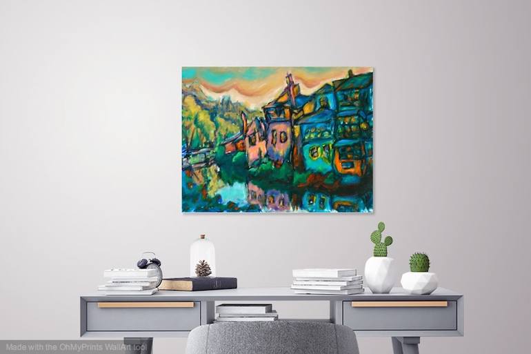 Original Impressionism Landscape Painting by Hweeyen Ong