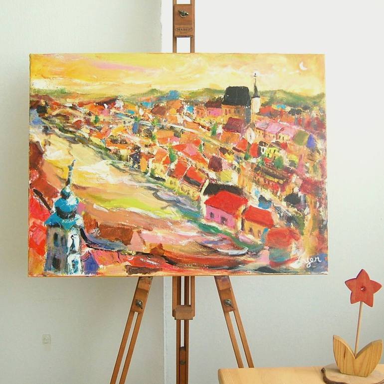 Original Impressionism Landscape Painting by HweeYen Ong