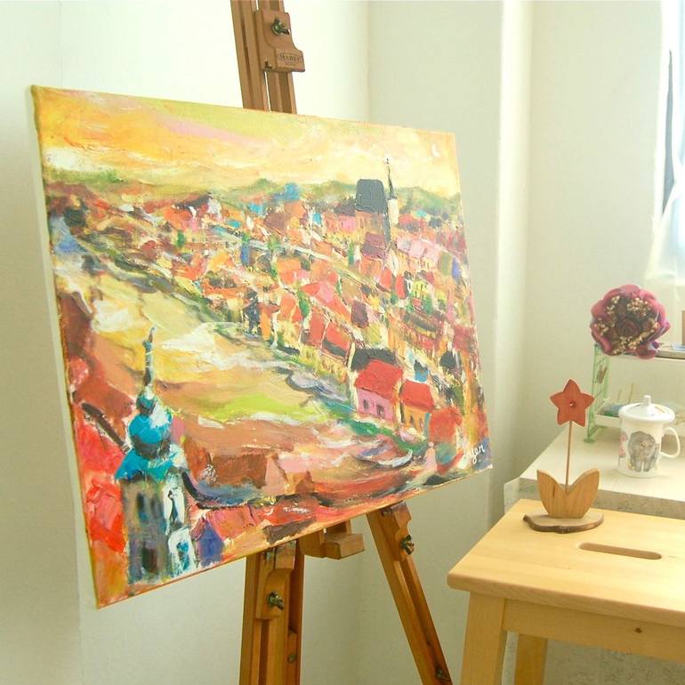 Original Impressionism Landscape Painting by HweeYen Ong