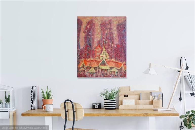 Original Folk Architecture Painting by Hweeyen Ong