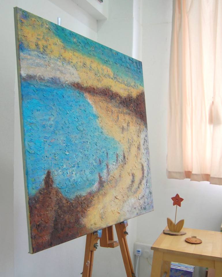 Original Abstract Seascape Painting by HweeYen Ong