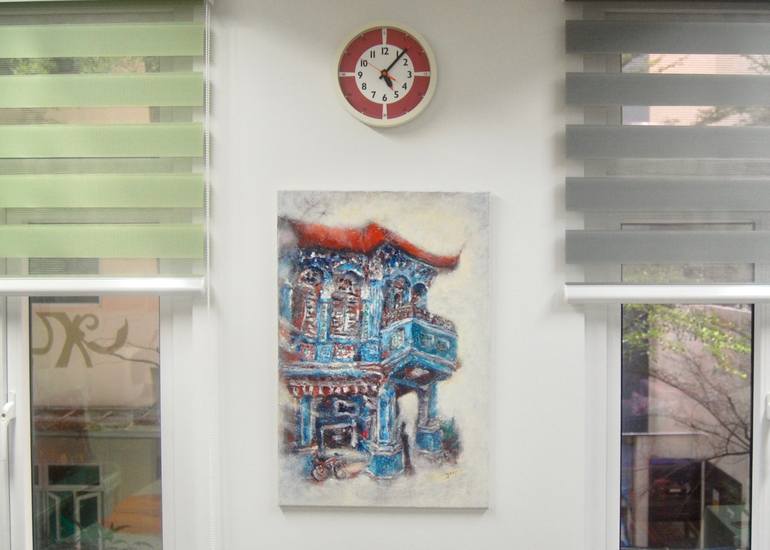 Original Impressionism Architecture Painting by HweeYen Ong