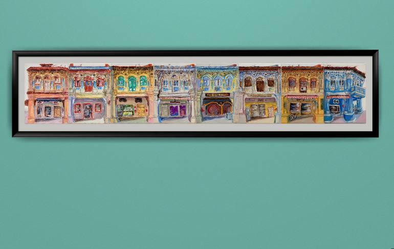 Original Contemporary Architecture Painting by Hweeyen Ong