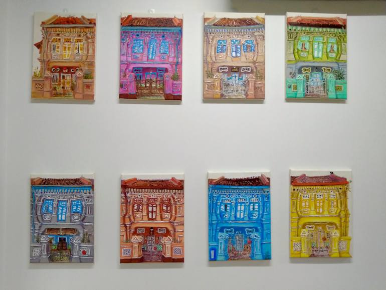 Original Contemporary Architecture Painting by Hweeyen Ong