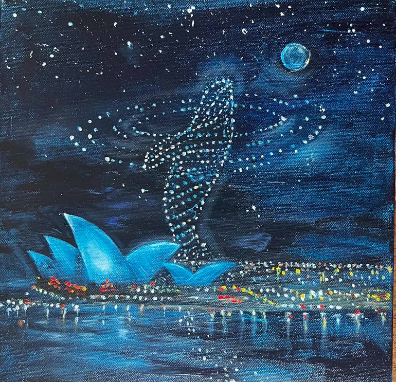Original Expressionism Cities Painting by Gala  Agape