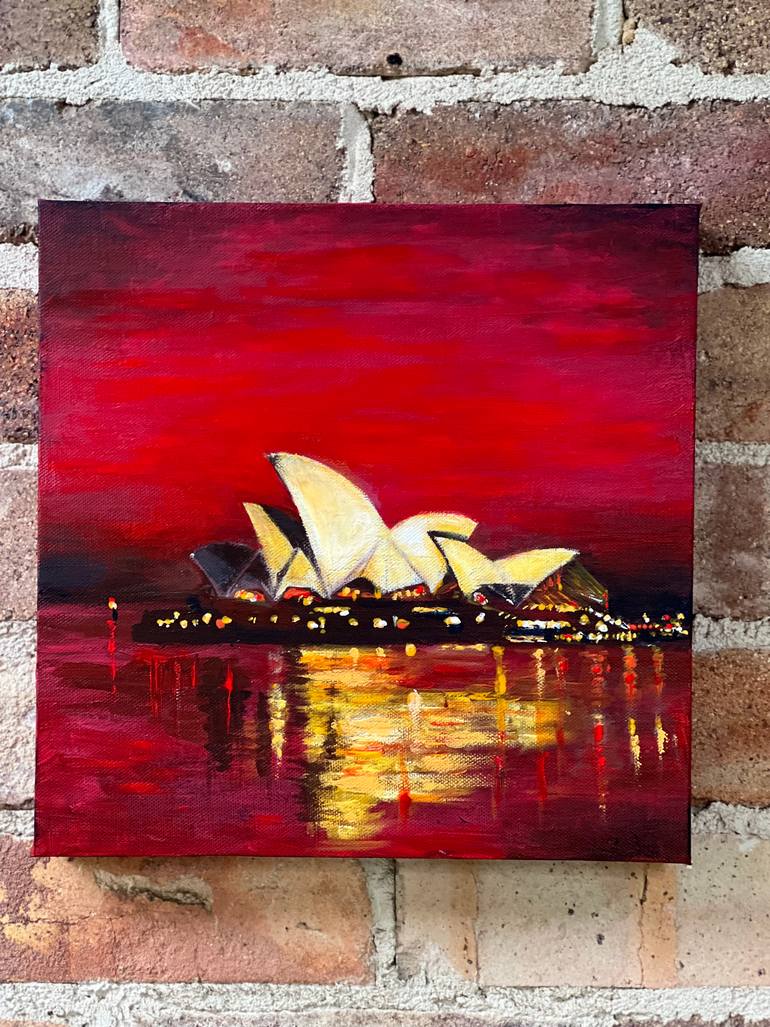 Original Expressionism Cities Painting by Gala  Agape