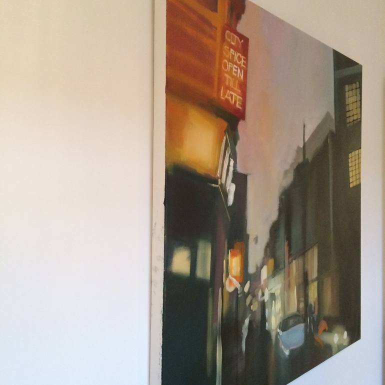 Original Abstract Cities Painting by Jane Kell