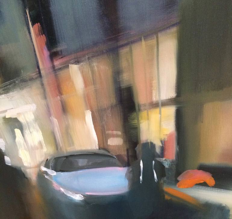 Original Abstract Cities Painting by Jane Kell