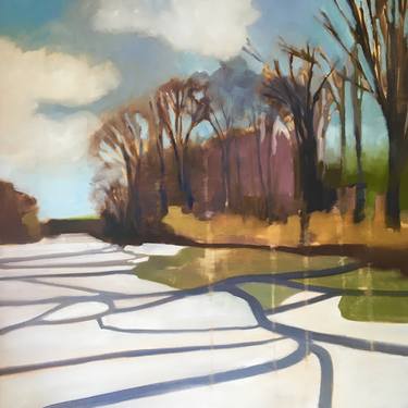 Original Abstract Landscape Paintings by jane kell