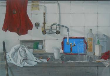 Print of Realism Kitchen Paintings by Alexandros Tsamou