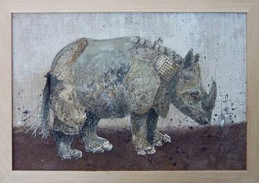 Original Figurative Animal Paintings by dominique mondo
