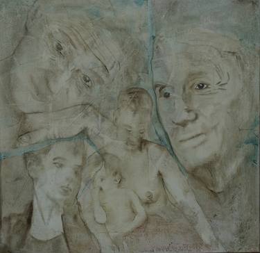Print of Figurative Family Paintings by dominique mondo