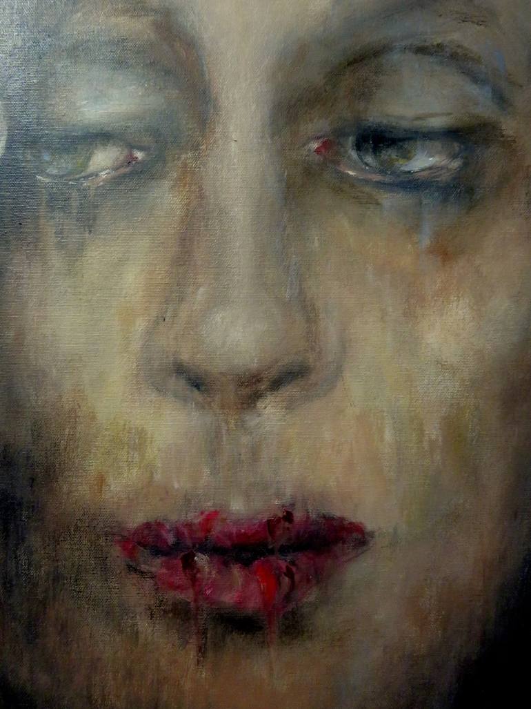 Original Figurative People Painting by Dominique Mondo