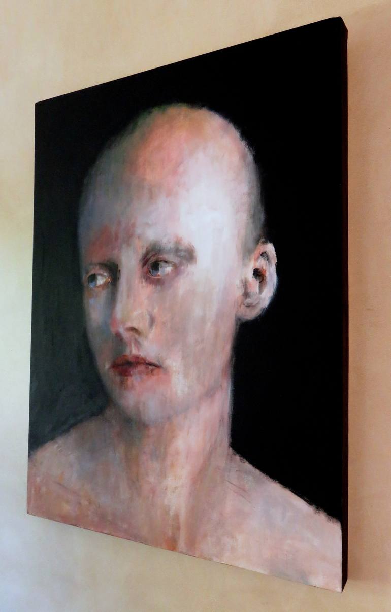 Original Portrait Painting by dominique mondo