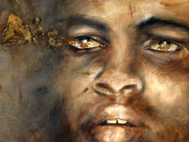 Original Expressionism People Painting by Dominique Mondo