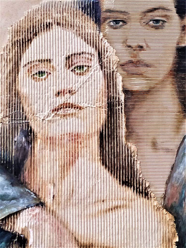 Original Figurative People Painting by Dominique Mondo